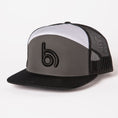 Load image into Gallery viewer, Flat Billed Baddie — Gray/Black Logo