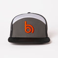 Load image into Gallery viewer, Flat Billed Baddie — Gray/Orange Logo