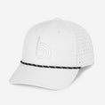 Load image into Gallery viewer, Dapper Duffer Classic — White/Black Rope
